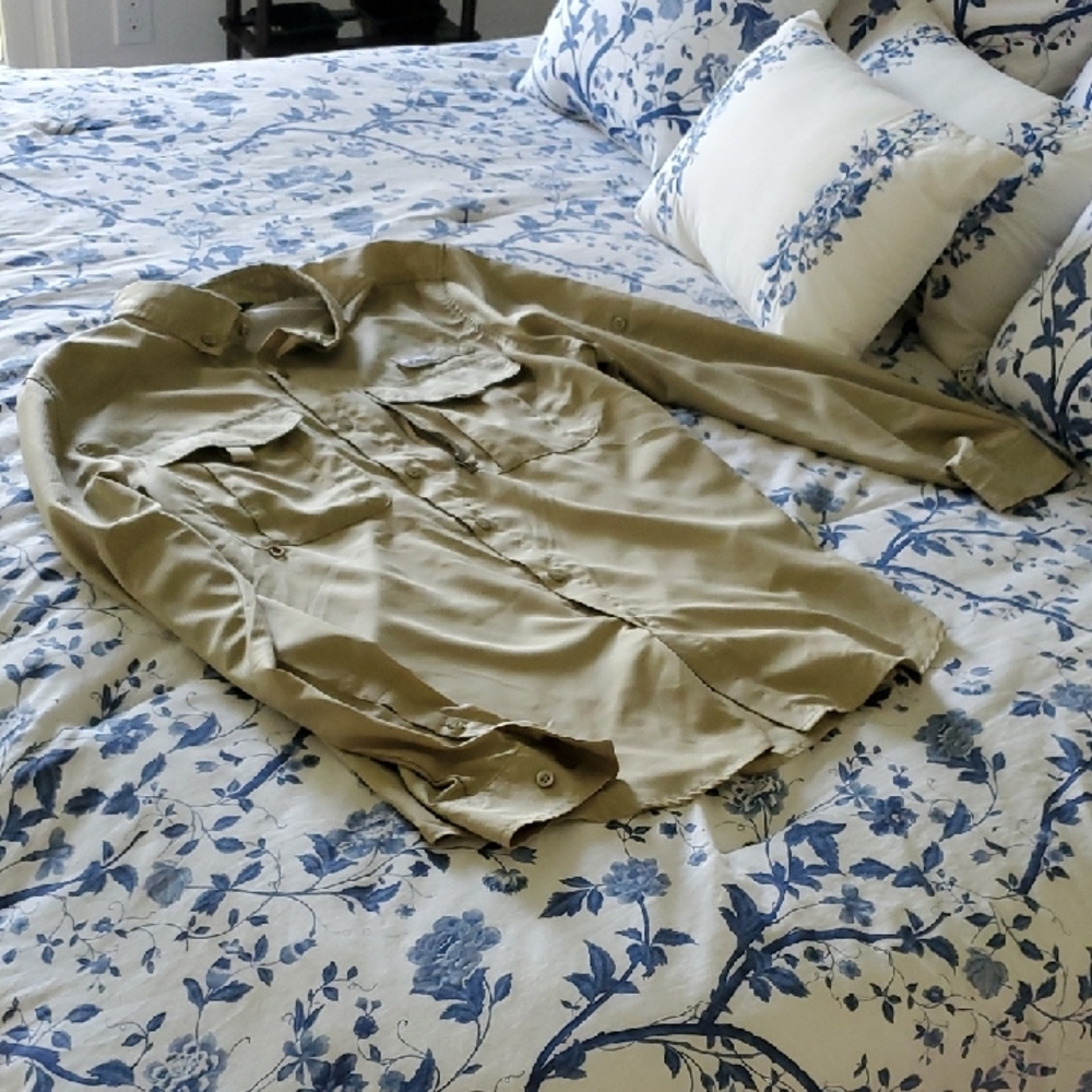 CURATED BY RUA'H KIBRIYA: Mens' Tan Hiking Shirt NWOT